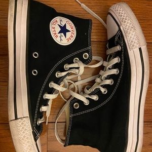 high top black converse